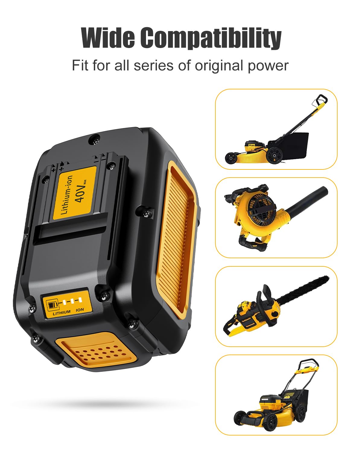 رابط أفضل 40V 7.5Ah بديل لبطارية Dewalt 40V DCB404 DCB406 DCB407