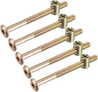 M6x75mm Furniture Bolt Nut Set Hex Socket Screw 52mm Thread Length with Barrel Nuts for Beds Headboards Chairs 5 Sets
