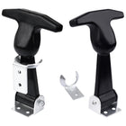 Rubber Hood Latch, 4.9" T-Handle Hasp, 2 stk