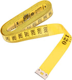 LinkMejor Cloth Tape Measure for Body 300cm 120 Inch Metric Inch Measuring Tape Soft Dual Sided for Tailor Sewing Yellow