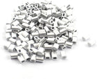 200PCS 1mm Steel Cables Aluminium Wire Rope Ferrules 5mm x 2mm