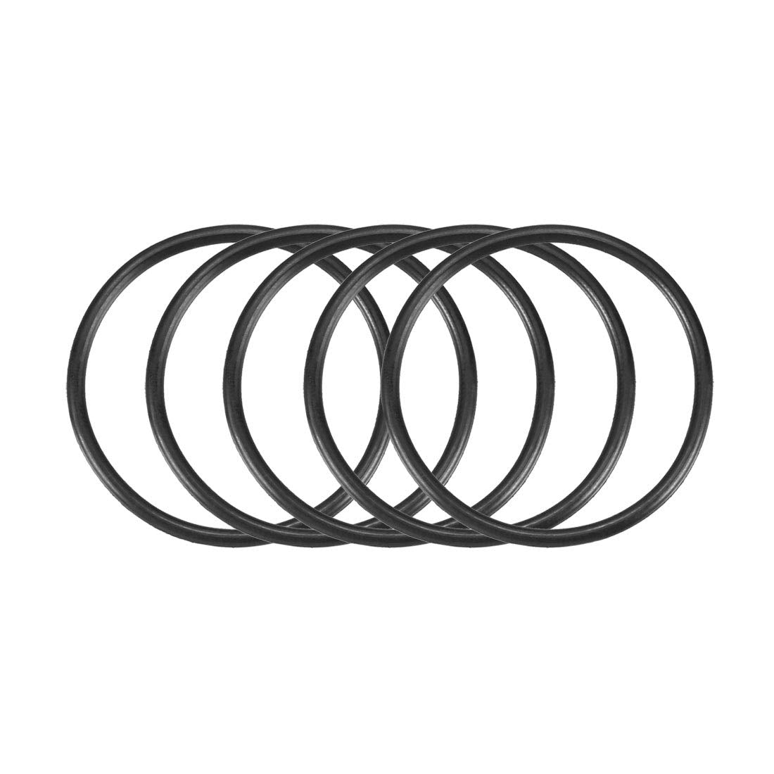 Nitrile Rubber O-Rings 34mm OD 30mm ID 2mm Width, Metric Nitrile Rubber Sealing Gasket, Pack of 5
