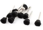 10 Pcs 1/8inch Shank 15mm Cup Nylon Bristle Brush Rotary Tool