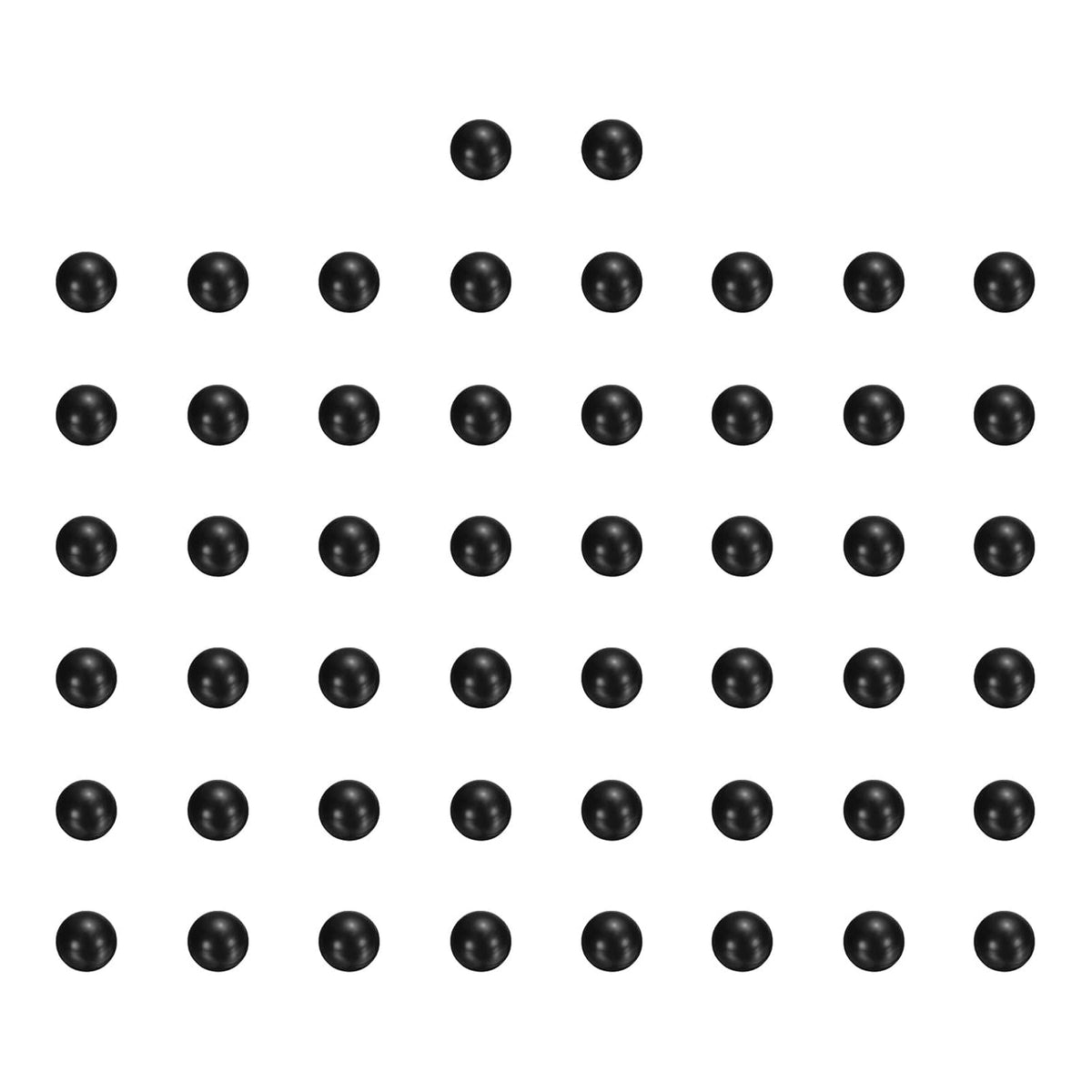 100 palline per cuscinetti in plastica POM, palline in plastica solida di 3/16" (4,5 mm), palline in polipropilene di precisione G2, nera