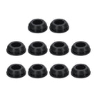 10pcs Hole Plug 5/16 Inch (7.5mm) Button Plugs Fit for 12mm Hole, Snap in Locking Hole Tube Plug Silicone Tube Waterproof Plug Tube Plug, Black