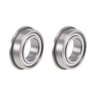 MF148ZZ Flange Ball Bearing 8x14x4mm Shielded Chrome Bearings 2pcs