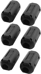 6Pcs 9mm Dia USB Cable Noise Magnet Ferrite Core Wire Clip