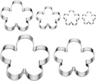 1 Set Flower Cookie Cutter, Flower Fondant Baking Tool for Making Cookie Silver