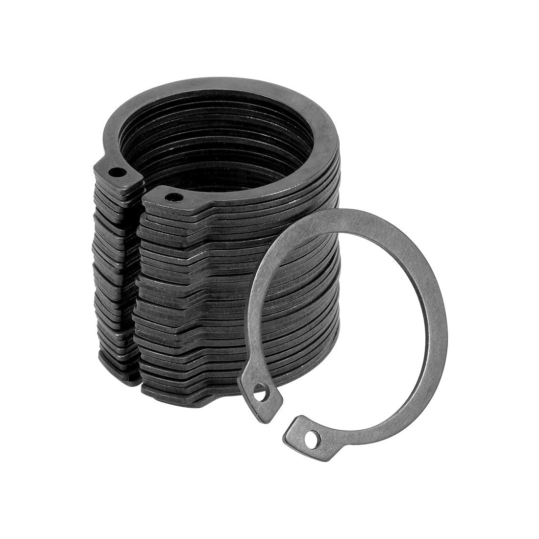 35.5mm External Circlips C-Clip Retaining Shaft Snap Rings 65Mn 30pcs