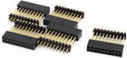 5 Pcs 2mm Pitch 2x10 Pin Female Dual Row Gold Straight Header Strip