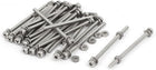 M3 x 50mm 304 Stainless Steel Phillips Pan Head Screws Nuts w Washers 25 Sets