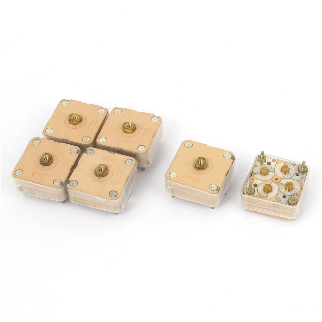 a15102800ux0029 444HF 20pF 2 Capacitance FM Radio Adjustable Variable Capacitor 6 Piece, 0.67" Width, 0.67" Length