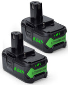 LinkMejor – Zastępcza bateria o pojemności 8000 mAh do 18V baterii Ryobi, 2 sztuki