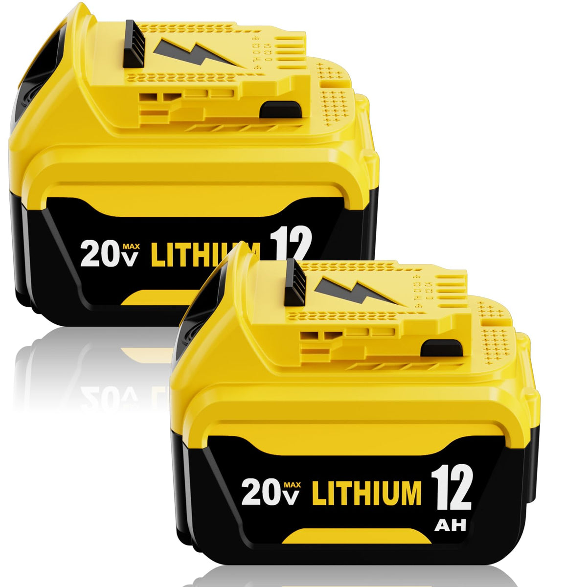 2Pack Upgrade 12000mAh Batteria di Ricambio per Dewalt 20V 12.0A Max Batteria