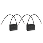 Ceiling Fan Capacitor CBB61 3.5uF 250V AC 2 Wires Metallized Polypropylene Film Capacitor 37x26x15mm for Electric Fan Pump Motor Generator 2Pcs