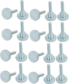 M3x12mm Carbon Steel Flat Knurled Head Fully Threaded Thumb Screw Bolt 20pcs