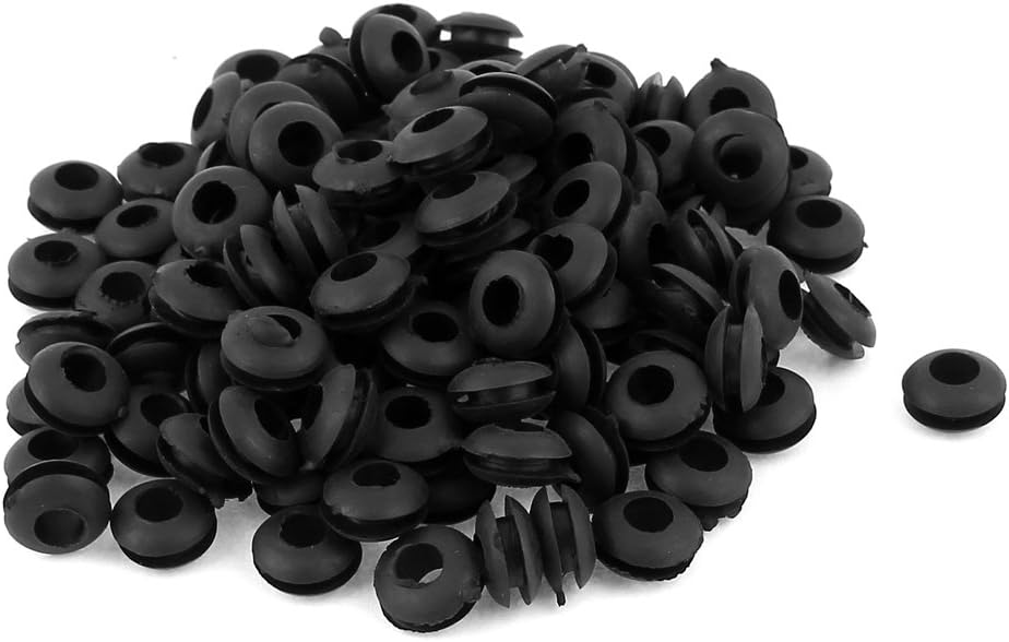 130pcs 3mm Inner Dia Double Sides Wire Grommets Gasket Cable Protector
