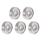 SR4ZZ Stainless Steel Ball Bearing 1/4-inchx5/8-inchx0.196-inch Shielded R4ZZ Bearings 5pcs