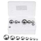 8pcs 8 Size Bearing Balls Assortment 316L Stainless Steel 3/4" 5/8" 17/32" 1/2" 7/16" 3/8" 5/16" 1/4" with Storage Box