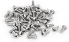 M2.5x6mm 316 Stainless Steel Phillips Pan Head Machine Screws Silver Tone 50 Pcs
