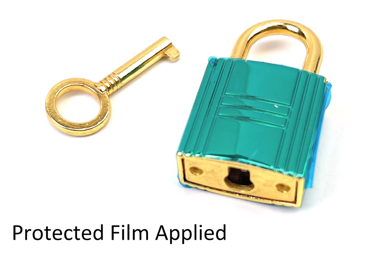 LinkMejor 4 stk Gull Mini Låser med Nycklar til Bag Charms