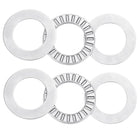 2 Pcs NTA1220 2TRA Thrust Needle Roller Bearings with Washers, 1.24" ID, 1.24" OD, 0.14" Thk, for Lawn Mower Truck Power Steering, Chrome Steel (ABEC5)