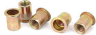3/8"-16 Straight Knurled Rivet Nut Insert Nutsert Bronze Tone 5pcs