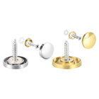 Mirror Screws, Decorative Cap Fasteners Cover Nails 18mm 16pcs and 22mm 8pcs for Mirrors, Tea Tables, Wardrobes