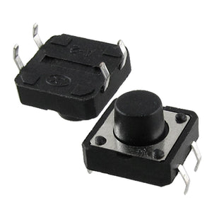10 Pcs 12 x 12mm x 7.5mm Panel PCB Momentary Tactile Tact Push Button Switch DIP