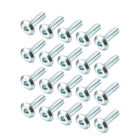 M6x20mm Furniture Bolts Hex Socket Screws Fastener Zinc Plated 20pcs