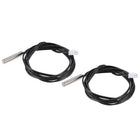 2pcs 5K Temperature Sensor Probe, Stainless Steel NTC Thermal Sensor Probe 3.3ft Digital Thermometer Extension Cable