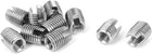 10mm Long Stainless Steel 306 Type Self Tapping Threaded Insert 10pcs