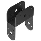 LinkMejor 6 pezzi, supporti per travi 4x4 a 2x4, con connettori a cappello nero