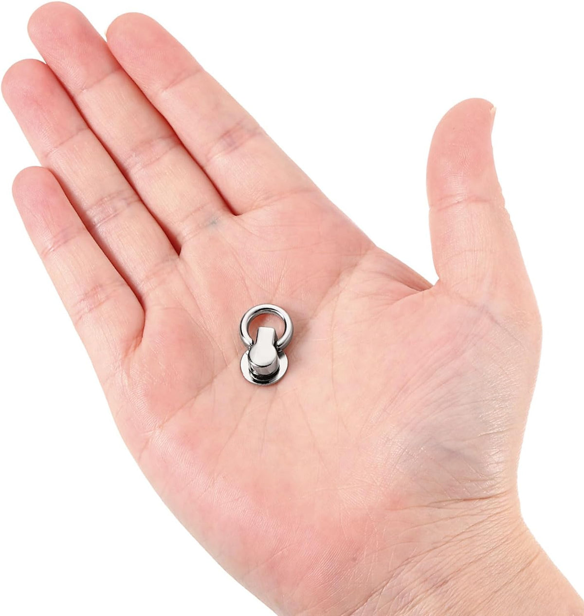 Ballstud Rivet, Rivetstudsspind Ballpostknappar med D-ring för kopplingsuttag till päslkedja DIY