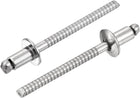20Pcs 5/32"x1/4" 304 Stainless Steel Dome-Head Blind Rivets, Open-End Type Blind Rivets for DIY, Sheet Metal, Automotive Repairs, Furniture, Boat, and Duct Work (Silver)