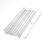 10 Pcs 10mm Dia Chemistry Test Tube Bottle Nylon Washing Brush Tool White