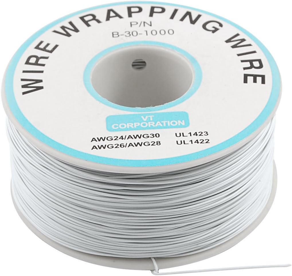 305M PVC 코팅 주석 도금 구리선, 30AWG 케이블 롤, 흰색