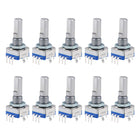 360 Degree Rotary Encoder Code Switch Digital Potentiometer EC11 5 Pins 20mm D-Shaft 10pcs
