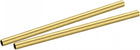 Brass Round Tube 5mm OD 0.5mm Wall Thickness 100mm Length Pipe Tubing 2 Pcs