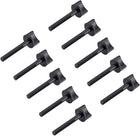 M6 x 30mm Thumb Screw Bolt 40mm Rod Hand Driven Spade Nylon Plastic Screws Metric Partial Thread for RC Model Aircraft 10 Pcs