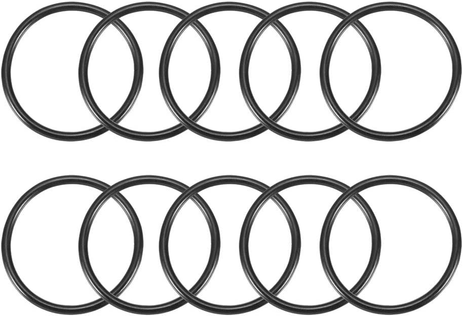 Nitrile Rubber O-Rings, 46mm OD 40mm ID 3mm Width, Metric Sealing Gasket, Pack of 10