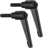2Pcs M6 x 20mm Adjustable Knobs Handle Male Thread Push Button Ratchet Quick Release Locking Rotating Bolt for Lathe Machinery, Black