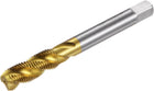 Spiral Flute Threading Tap 3/8-24 UNF, HSS (High Speed Steel) Titanium Plated Machine Thread Screw Tap 3 Flutes Tapping Tool H2 Tolerance