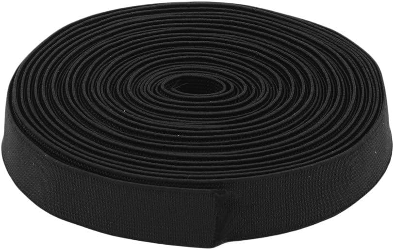 LinkMejor Polyester Tailoring Sewing Stretchy Knitting Elastic Band Strap 10.94 Yards Black