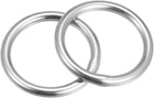 316 Stainless Steel Round Ring Welded O-Rings 35mm(1.38") ID 5mm Thick 2pcs