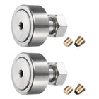 2Pcs Cam Follower Track Runner Bearings CF20/KRV52 X Needle Roller Stud Track Bearing, 52mm Roller Diameter, M20 Stud Type for Machine Tool Guide Rail (Hexagon Socket)