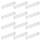 50Pcs 304 Stainless Steel Compression Springs, 0.5mm x 10mm x 50mm Small & Tiny Pen Spring for Home Repair & DIY, Workshop & Industrial Use, (Silver Tone)