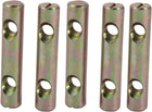 5pcs M8x60mm Dual Hole Zinc Plated Iron Slotted Drive Cross Dowel Barrel Nut