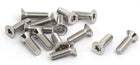 M5x16mm 316 Stainless Steel Fully Thread Flat Head Torx Screws Fasteners 12pcs