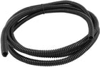 2 M 7 x 10 mm Plastic Flexible Corrugated Conduit Tube for Garden,Office Black